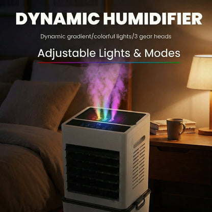 4 in 1 Evaporative Air Cooler, Windowless Portable Air Conditioner with Remote, Humidifier, 6 Speeds , 24H Timer, Swamp Cooler with 2.64 Gal Detachable Water Tank for Bedroom